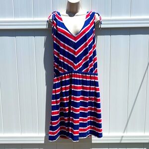 Vineyard Vines Red, White & Blue Striped Sundress Style 2Q0415 | Size XL